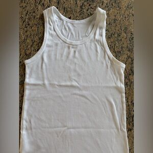 Uniqlo White Ribbed tank size M 88-96cm